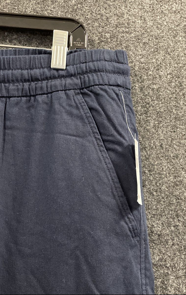 GAP Men's Navy Blue Cotton Rayon Blend Easy Pants Elastic Waist NWT Size L