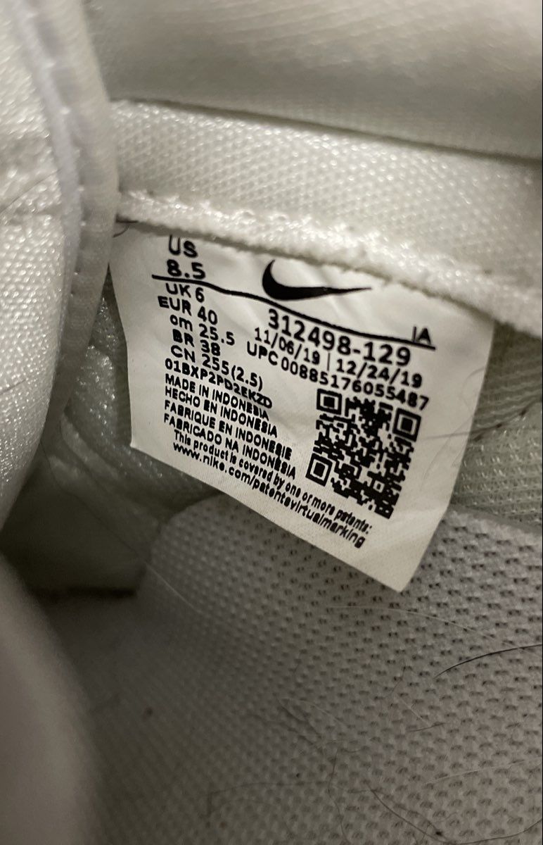 Nike Tennis Classic CS White Low Top Sneakers Women's Size 8.5