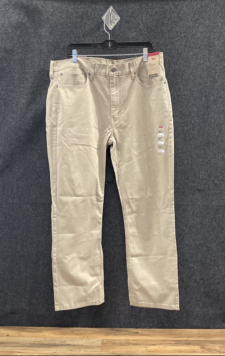 Levi's Men's 514 Straight Leg Khaki Cotton Pants Sz 38x30 NWT