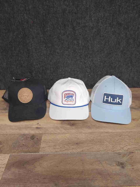 Huk Gerry Poncho Men's Outdoor Hat Lot Snapback Trucker OSFM