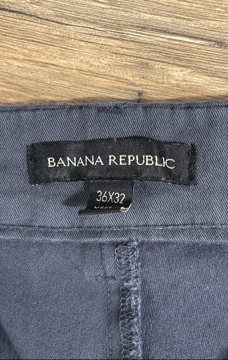 Banana Republic Men's Charcoal Gray Cotton Stretch Chino Pants Sz 36x32