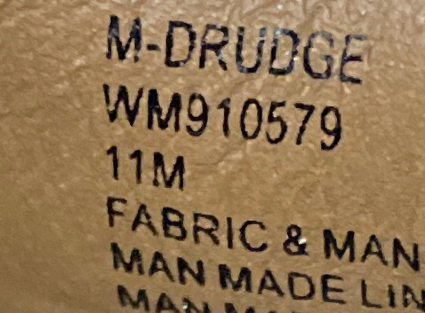 Steve Madden M-DRUDGE Khaki Brown Canvas Oxford Dress Shoes Men's Size 11