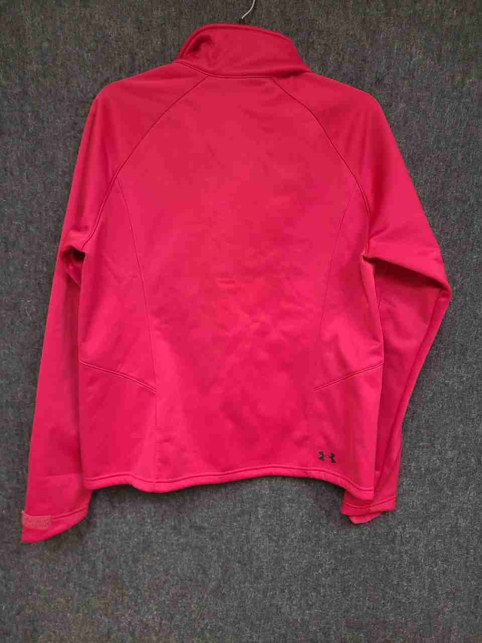 Under Armour Women's Pink ColdGear Infrared Fitted Full Zip Jacket Size L