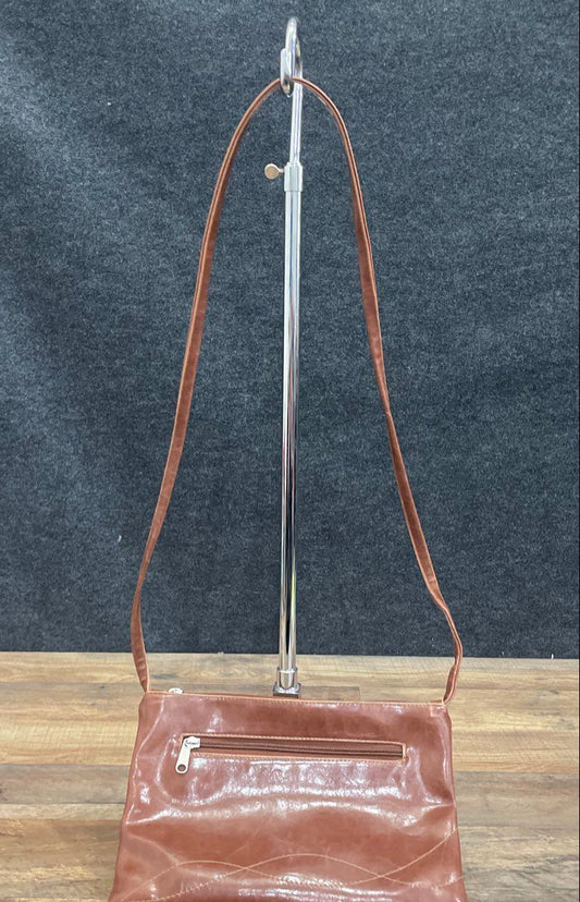 Crystalyn Kae Brown Glazed Shoulder Bag Crossbody Made in USA