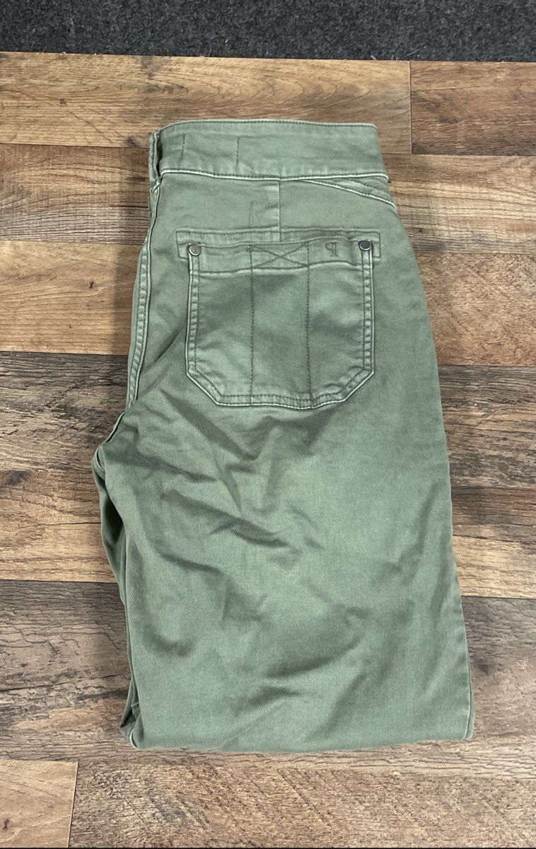 Pilcro Women's Olive Green High Rise Utility Patch Pocket Pants Size 27