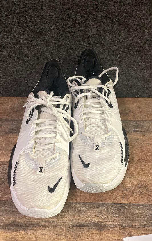 Nike PG 5 White Black Basketball Shoes Size 10