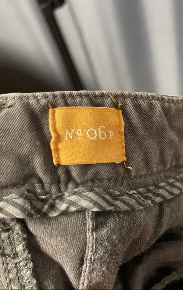 Pilcro and the Letterpress Women's Gray Utility Moto Zipper Pocket Pants Sz 6P