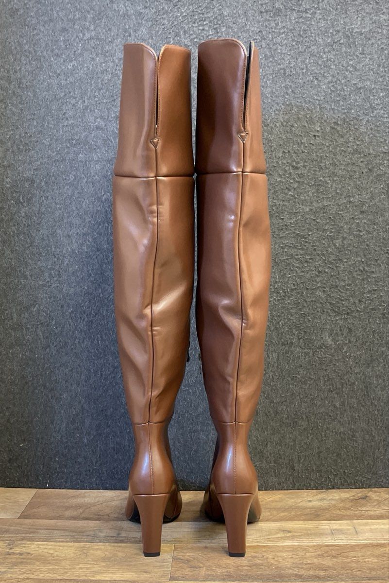 Wet Kiss Brown Over The Knee Thigh High Pointed Toe Boots Women's Size 10