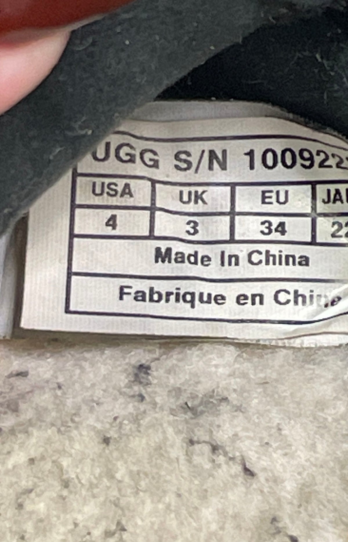 UGG Bentlie Constellation Black Silver Suede Ballet Flats Size 4