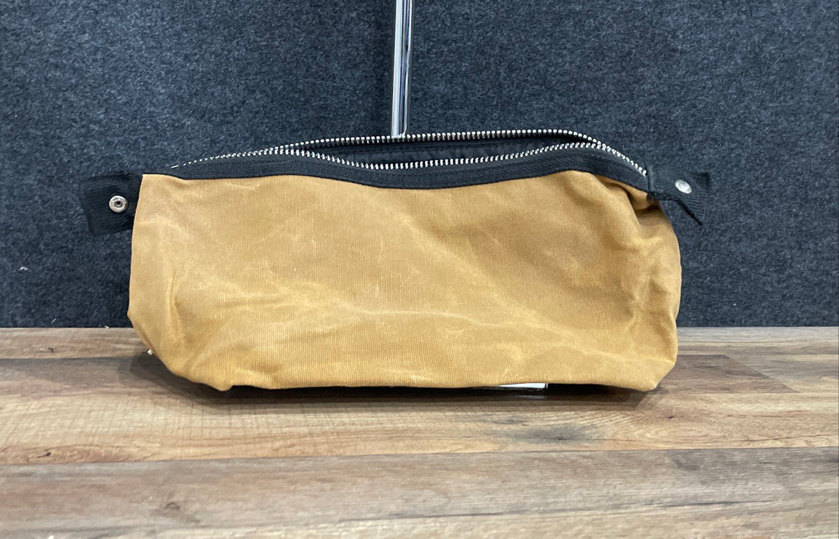 Redken Brews Brown Fabric Toiletry Bag Dopp Kit Travel Grooming Pouch