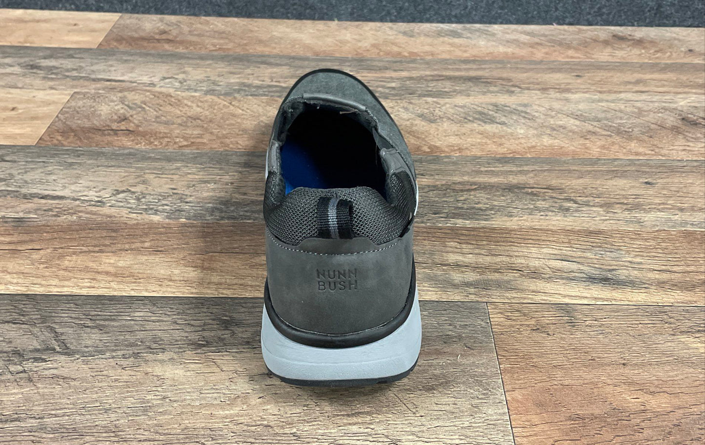 Nunn Bush Brewery Dark Grey Slip-On Comfort Walking Shoes Men's Size 12W