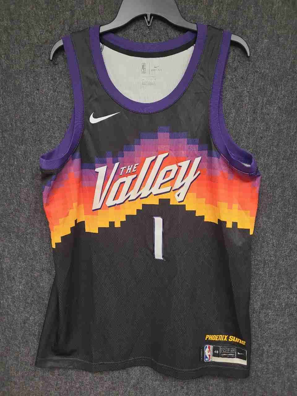 Nike Men's Phoenix Suns Devin Booker #1 The Valley City Edition Jersey Sz 48 L