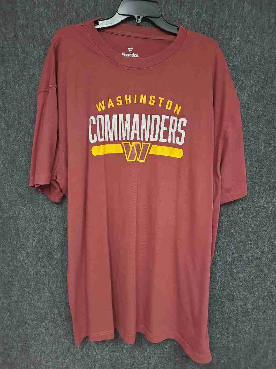 Fanatics Men's Washington Commanders Burgundy NFL Graphic T-shirt Sz 3XL