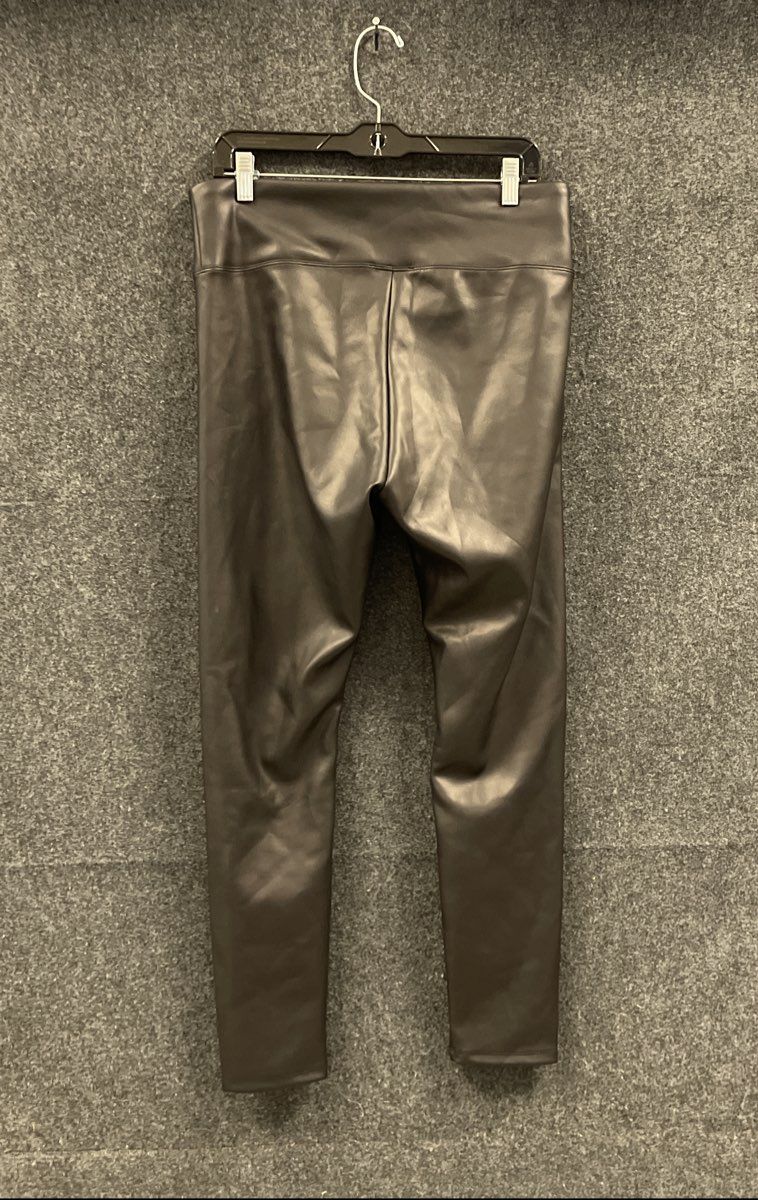 Express Women's Black Faux Leather High Rise Leggings Size Large NWT