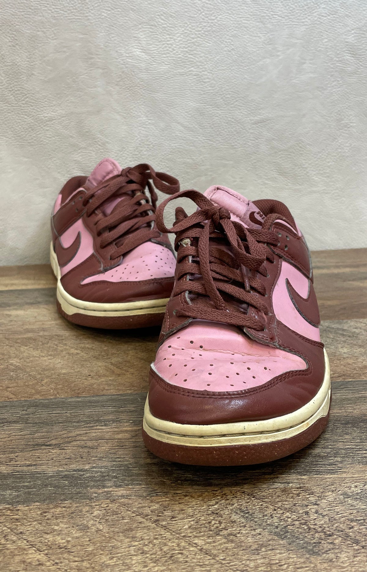 Nike Dunk Low Light Soft Pink Plum Burgundy Women's Shoes DD1873-114 Size 8.5