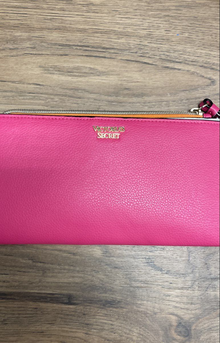 Victoria's Secret Sherpa Tote VS PINK Mesh Beach Bag Pink Wallet Lot of 3