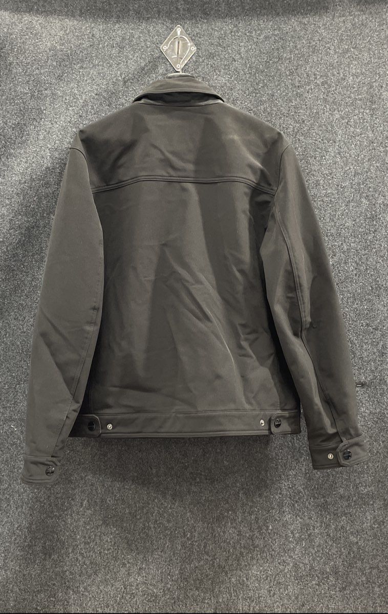 Michael Kors Women's Black Softshell Racer Jacket Full Zip Point Collar Size M