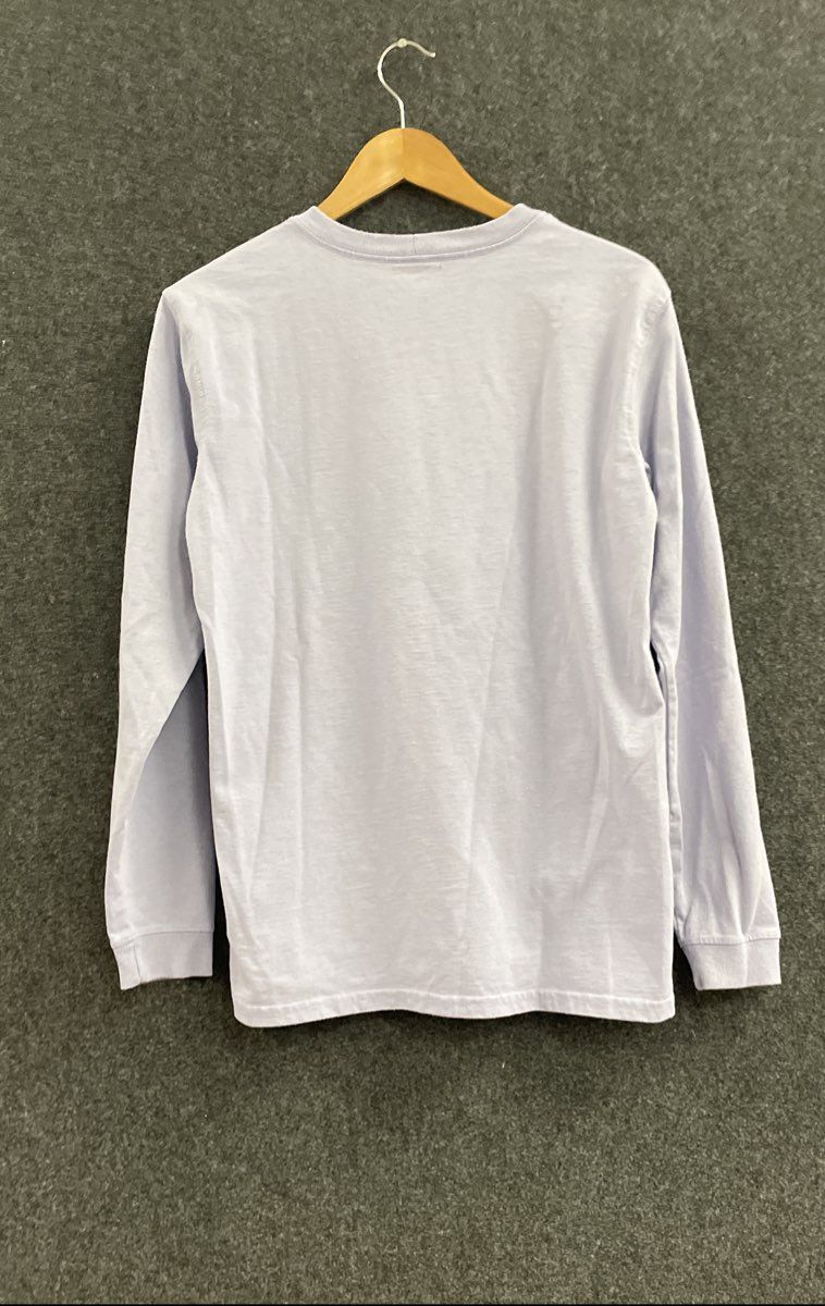 Carhartt Women's Long Sleeve Logo Graphic T-Shirt Purple Loose Fit Sz S