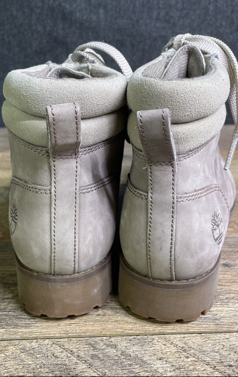 Timberland Ellendale Taupe Leather Mid Hiker Boots Women's Size 6