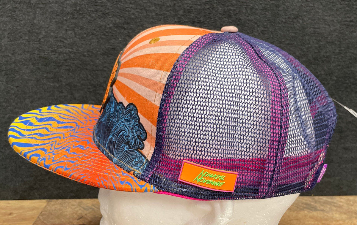 Nomadic Movement x Pura Vida Trucker Hat Snapback Cap Limited Festival Fashion