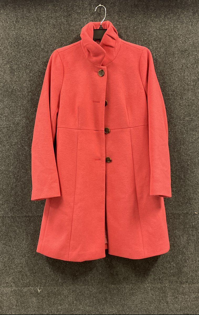 J. Crew Women's Pink Wool Blend Funnelneck Long Sleeve Winter Jacket Coat Sz 6