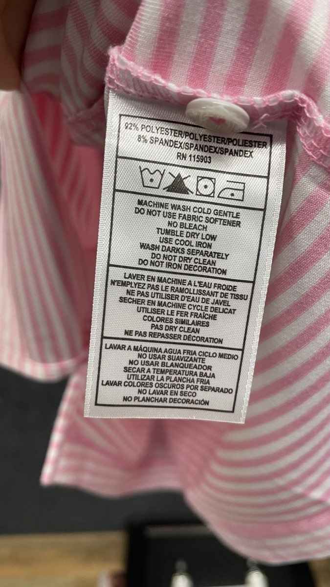 Bermuda Sands Men's Pink Striped XP Short Sleeve Golf Polo Shirt Sz 2XL