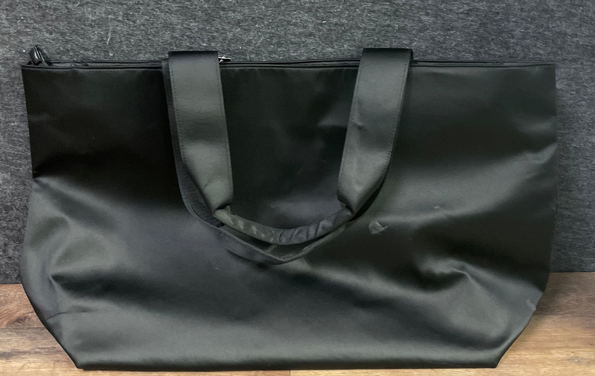 Victoria's Secret Black Rhinestone VS Logo Shine Tote Bag Large NWT