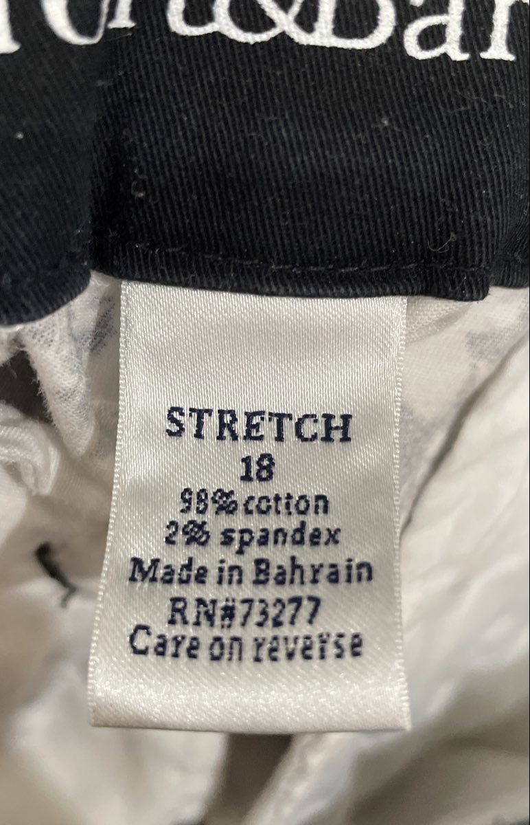 Croft & Barrow Women's Black White Floral Classic Fit Stretch Capri Pants Sz 18