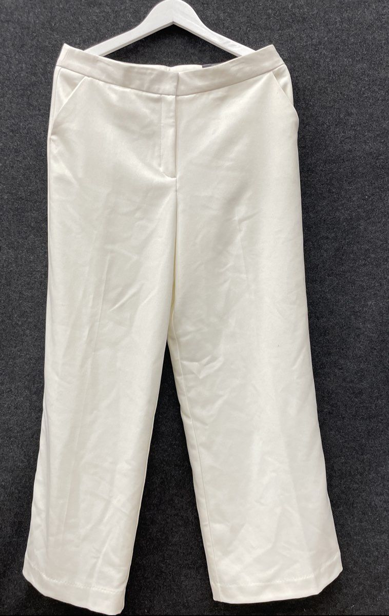 Worthington Women's Ivory Polar Bear Wide Leg Petite Pants NWT Sz 12P