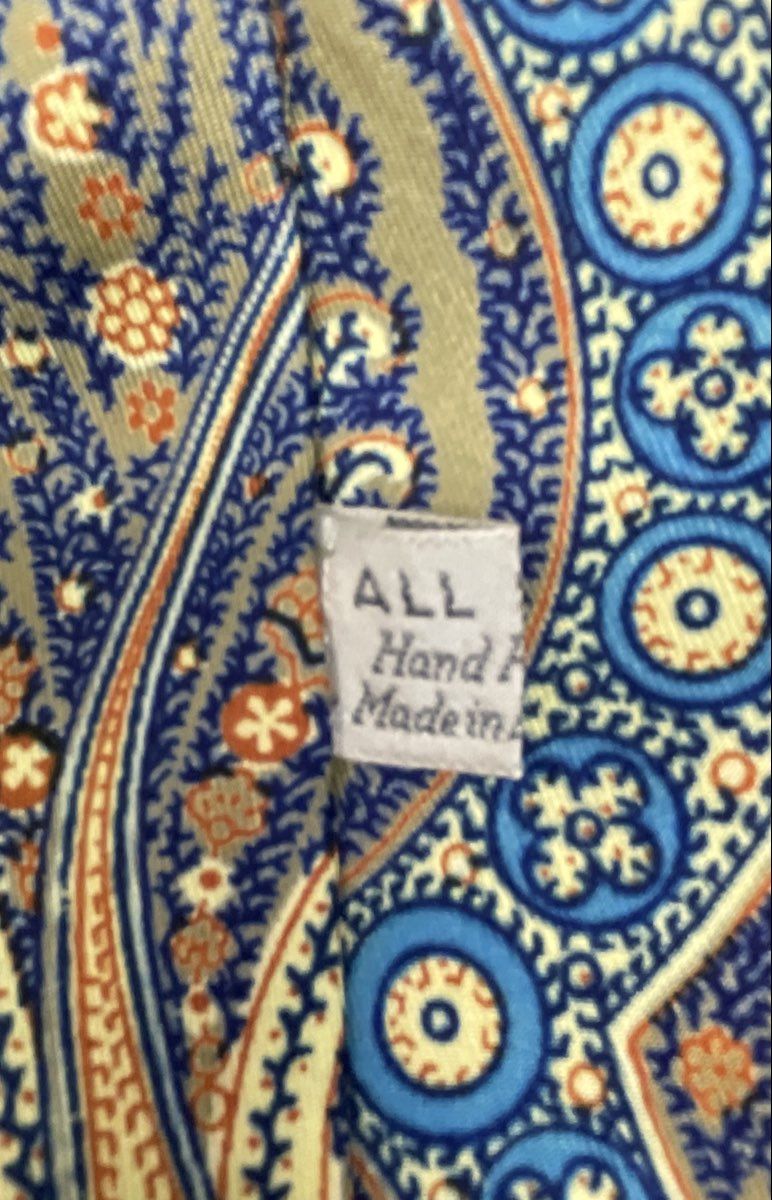 Vintage Men's 100% Silk Neckties Lot of 10 Lands' End Pierre Cardin Paisley