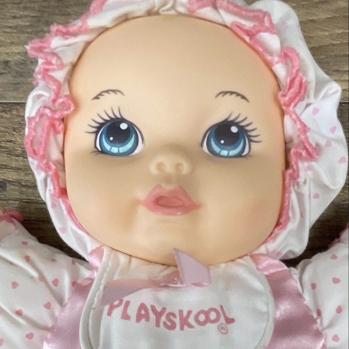 Vintage 1986 Playskool My Very Soft Baby Dolls Lot of 2 Pink Hasbro