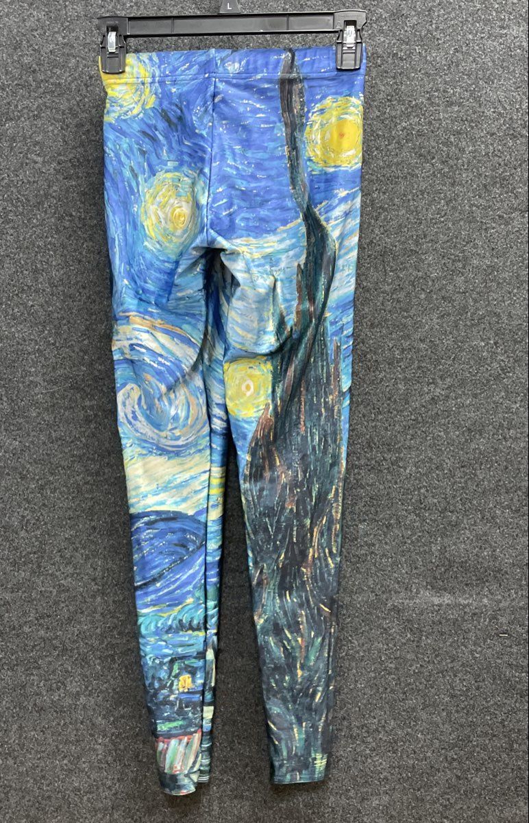 BlackMilk Women's The Starry Night Vincent van Gogh Art Print Leggings Sz S