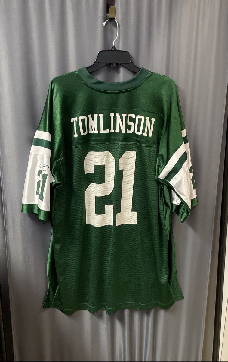 Vintage Reebok NY Jets LaDainian Tomlinson #21 NFL Football Jersey Sz 2XL