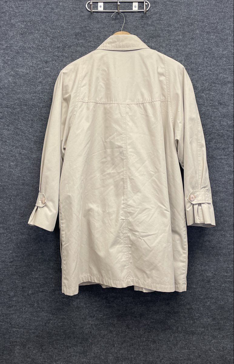 London Fog Women's Beige Limited Edition Car Coat Plaid Removable Liner Sz 12P