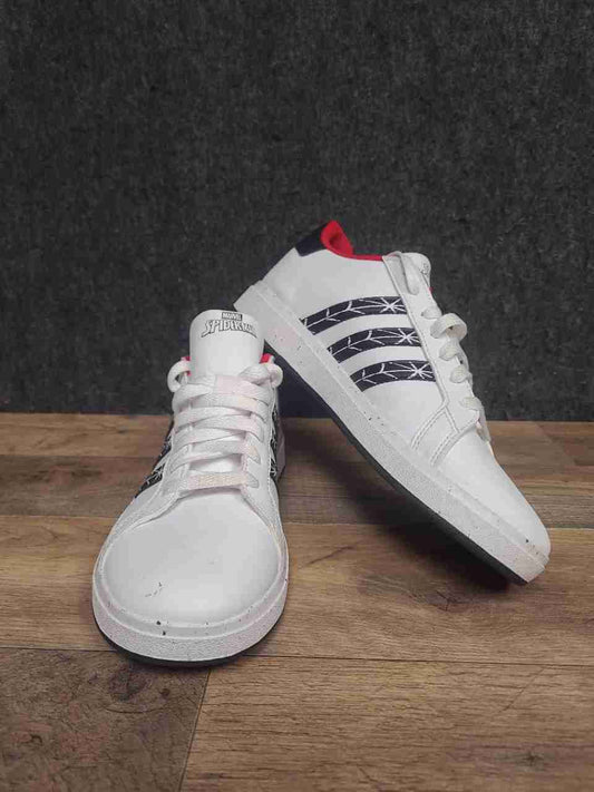 Adidas Grand Court Spider-Man White Black Red Sneakers Size 7