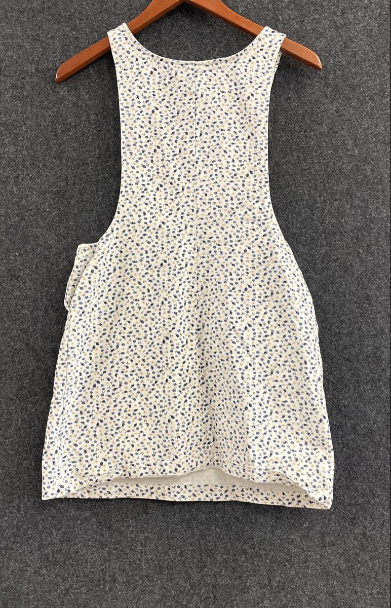 Vintage 90s A. Byer Women's Floral Pinafore Jumper Overall Dress Sz 9