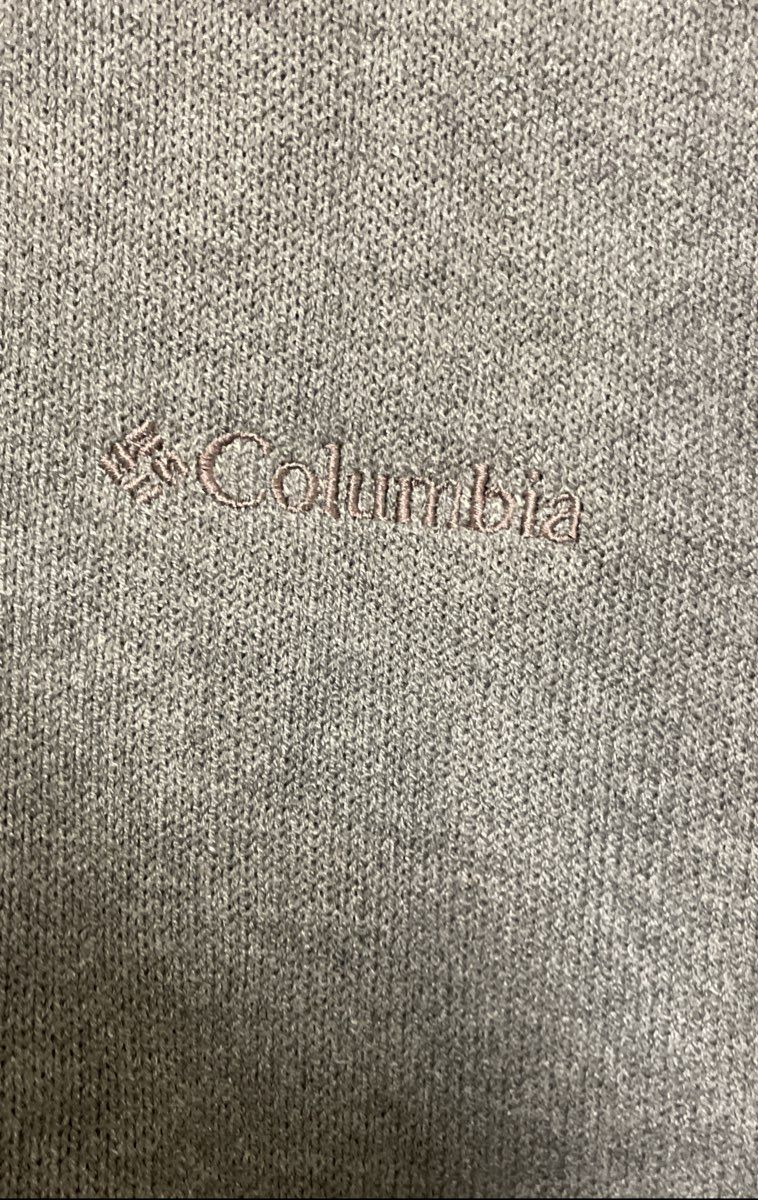 Columbia Men's Gray 1/4 Zip Fleece Pullover Sweater Sherpa Lined Collar Size L