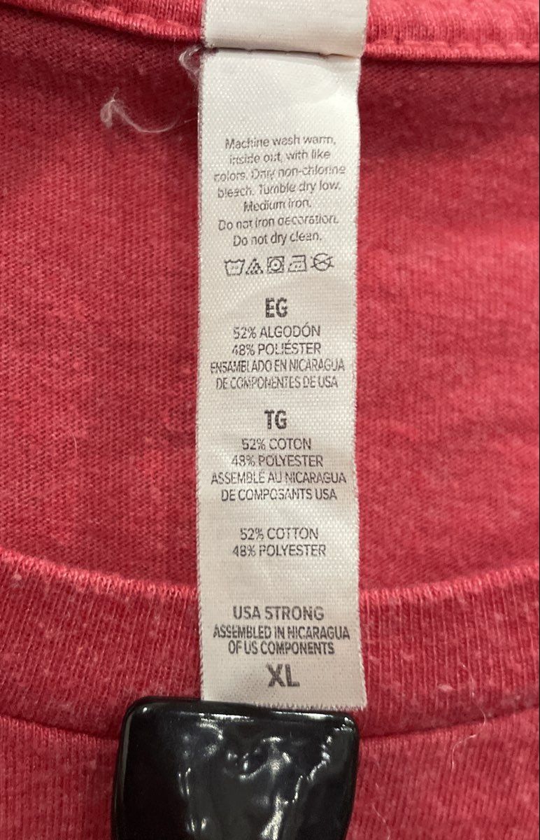 Bella + Canvas Men's Heather Pink Team Semper Fi USMC Charity Graphic Tee Sz XL