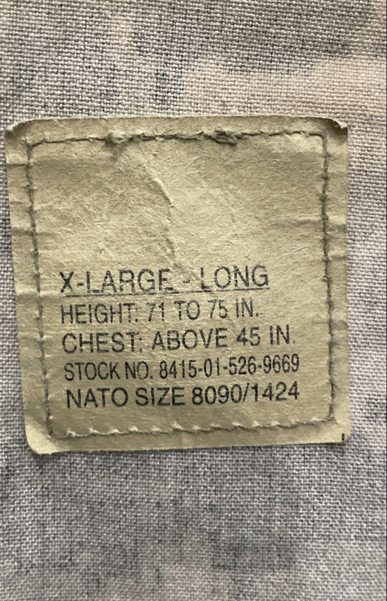 SNC Men's UCP Digital Camo Aircrew Combat Coat FR Military A2CU Jacket XL Long