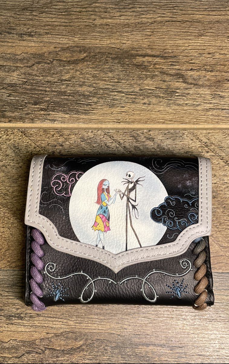 NWT Disney Our Universe Nightmare Before Christmas Jack Sally Trifold Wallet