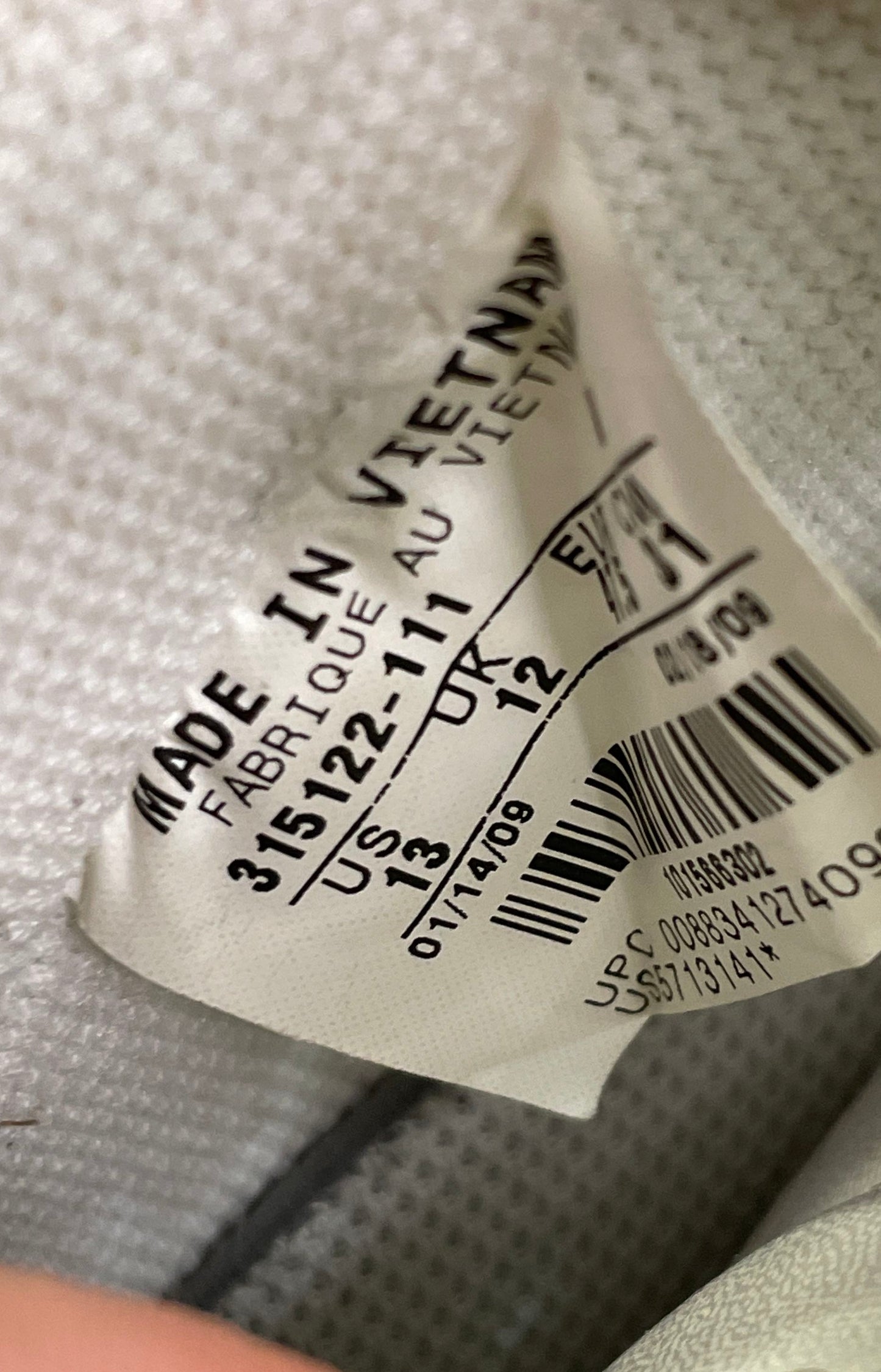 Nike Air Force 1 '07 Low Triple White Leather Sneakers Men's Size 13