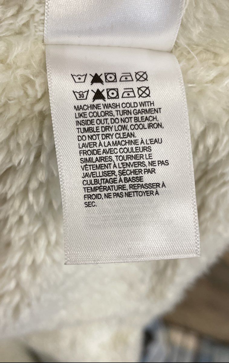 Lucky Brand Women's Blue Plaid Sherpa Lined Hooded Shacket Jacket Sz M