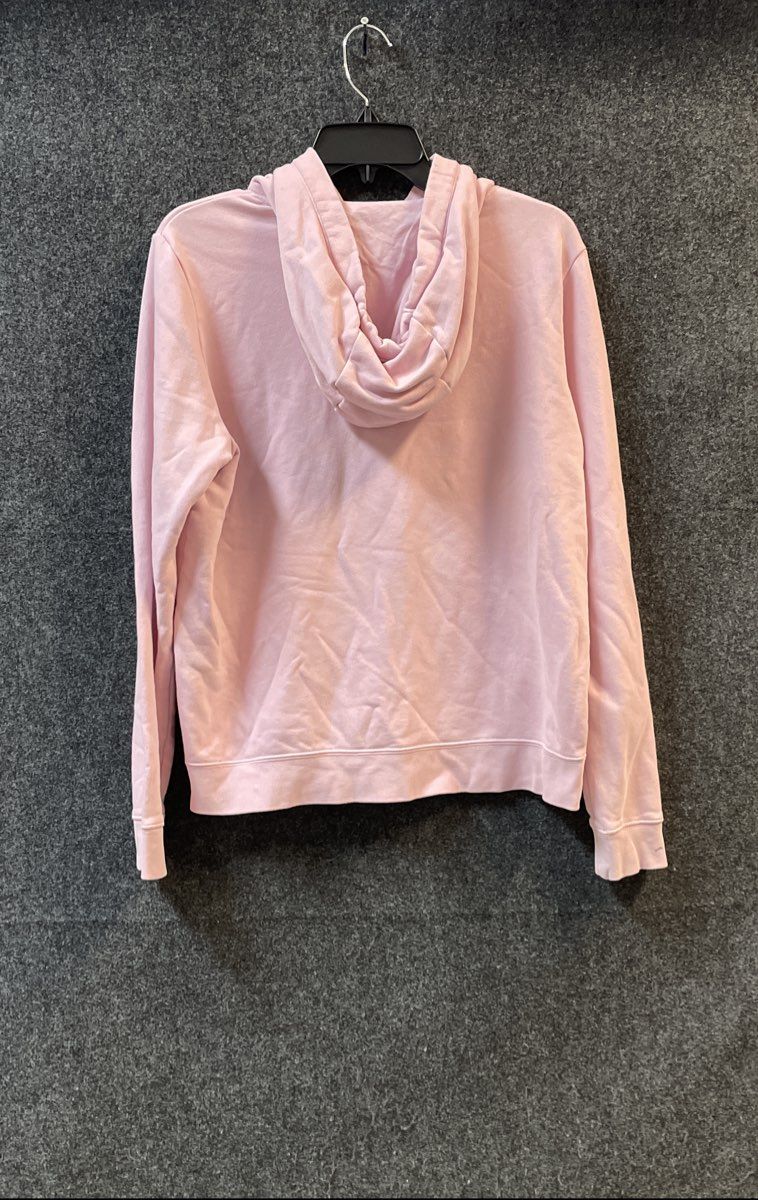 Nike Women's Pink Pullover Hoodie Embroidered Futura Logo Sz M