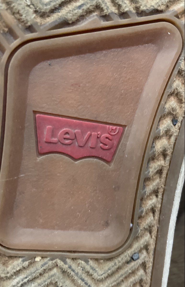 Levi's Blue Denim Low Top Lace-Up Mens Sneakers Size 7