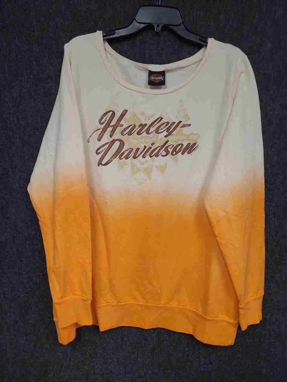 Harley-Davidson Cherokee NC Dealer Ombre Graphic Sweatshirt Sz XL