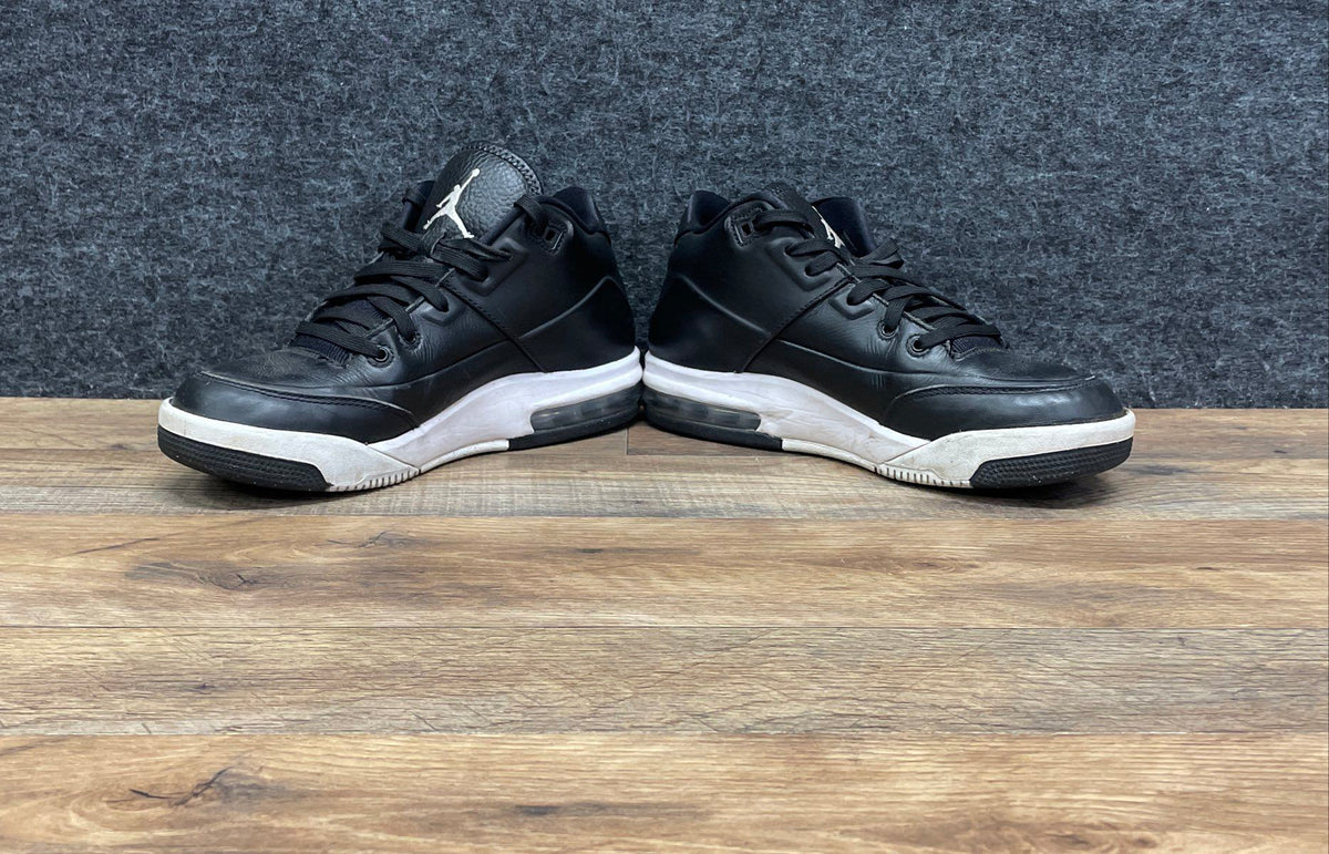 Nike Air Jordan Flight Origin Black White Leather Sneakers Youth Size 6Y