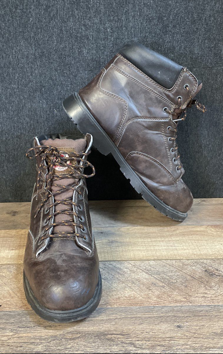 Brahma Raid Brown Steel Toe Work Boots Men's Size 13