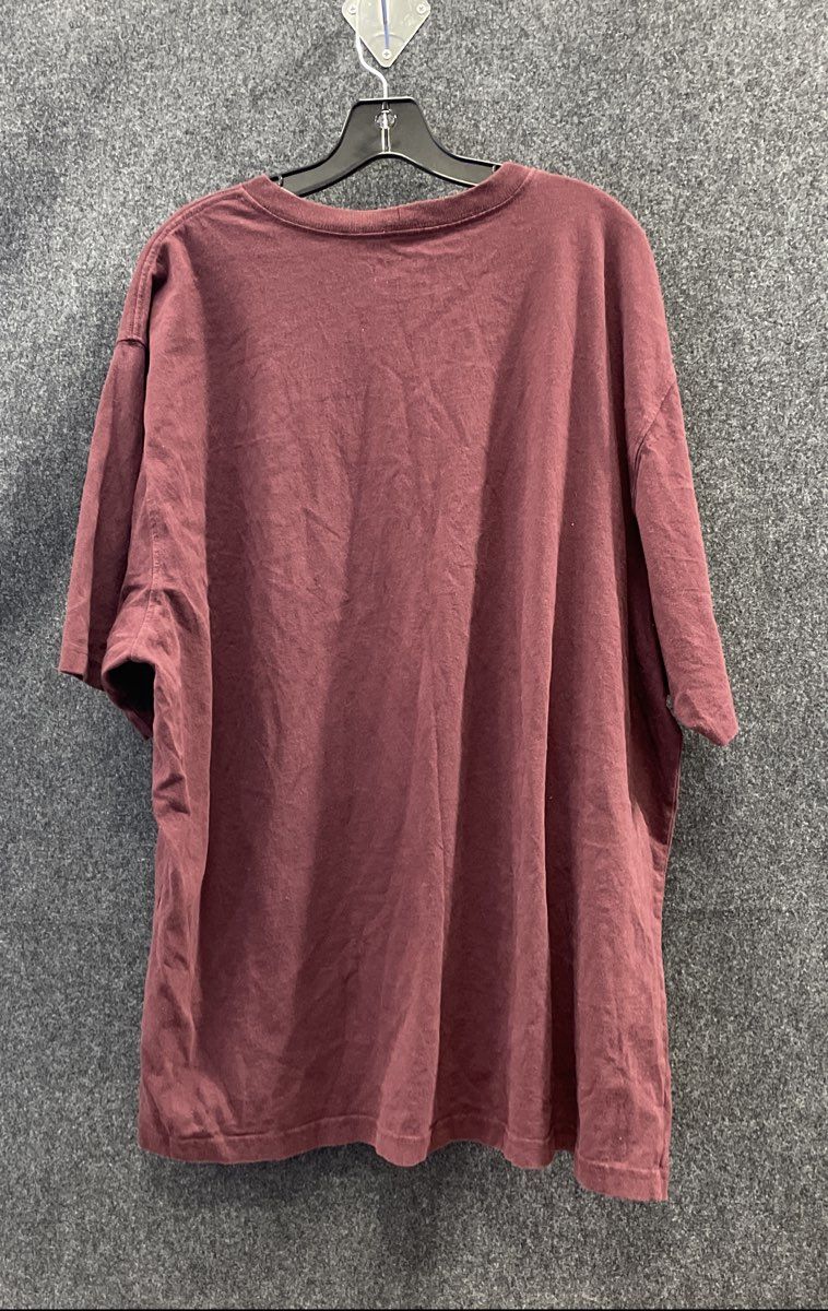Carhartt Men's K87 Workwear Pocket T-Shirt Burgundy Red Loose Fit Sz 2XL