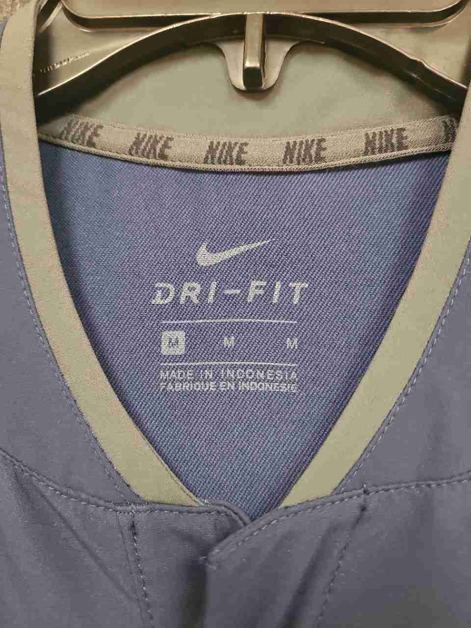 Nike Men's Dri-FIT Short Sleeve Baseball Training Jacket Blue Windshirt NWT M