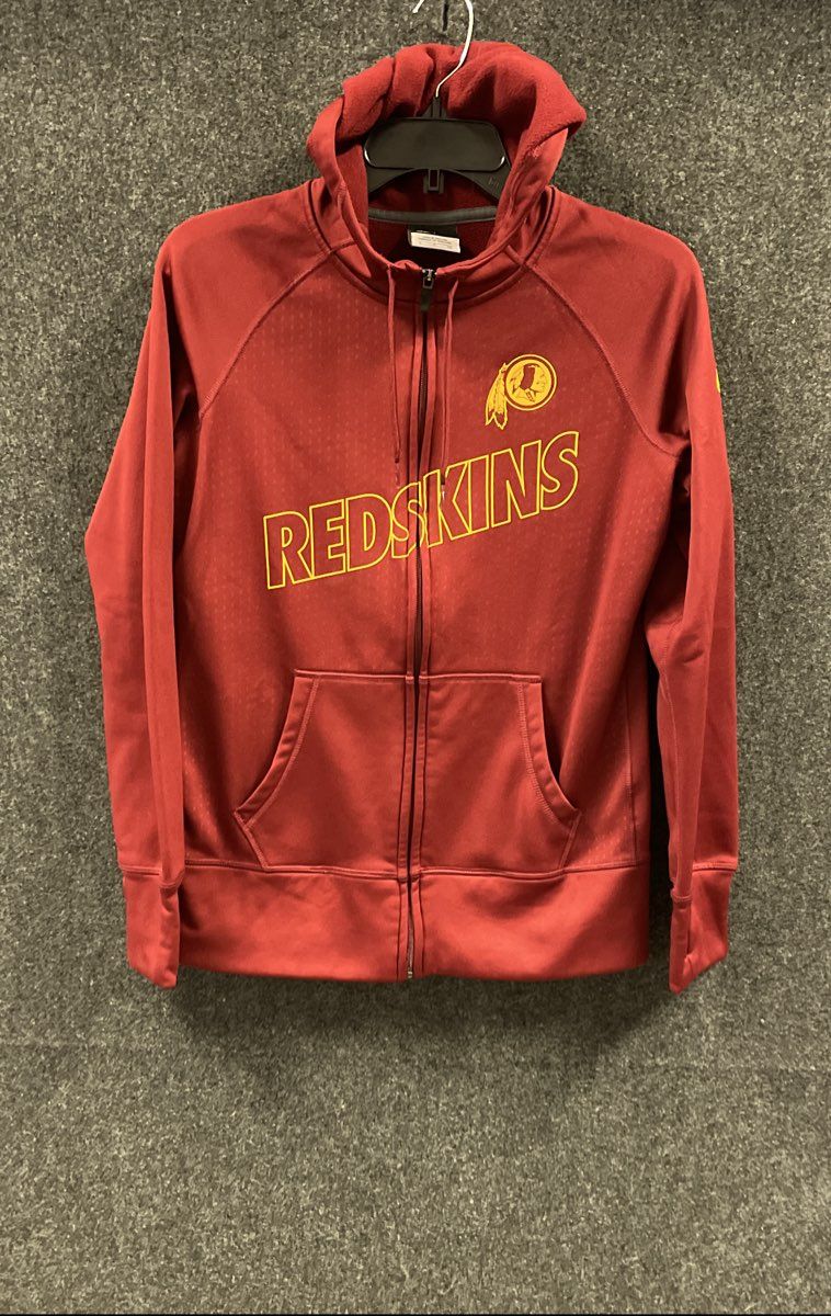 Nike Men's NFL Washington Redskins Therma-FIT Full Zip Hoodie Burgundy Sz S